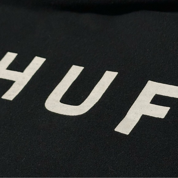 HUF Crewneck Sweatshirt Original Logo Crew in Black XL - Picture 2 of 7